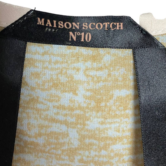 Maison Scotch Women's Graphic 3/4 sleeve Shirt.  Size sm - Picture 5 of 7